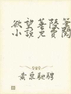 欲望华陵笔趣阁小说免费阅读