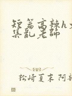 短篇高辣h文合集乱老师封面