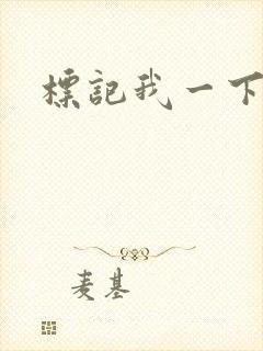 标记我一下封面