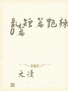 乱短篇艳辣500篇封面