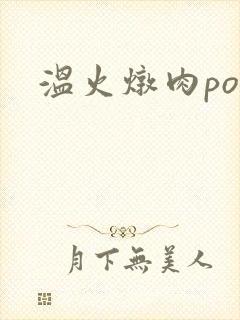 温火炖肉pop封面