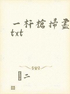 一杆枪扫尽全家txt