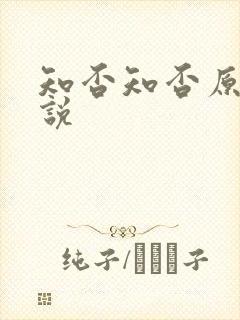 知否知否原著小说