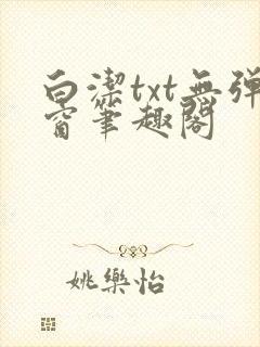 白洁txt无弹窗笔趣阁