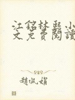 江铭林熙小说全文免费阅读