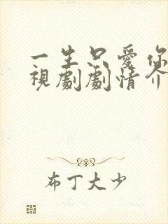 一生只爱你 电视剧剧情介绍