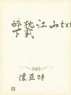 醉枕江山txt下载