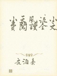 小天风流小说免费阅读全文最新章节