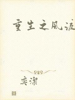 重生之风流一生封面