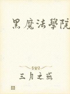 黑魔法学院封面