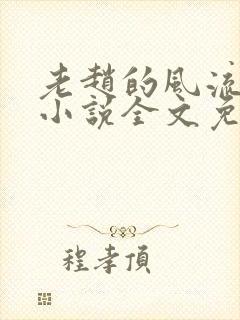 老赵的风流人生小说全文免费阅读