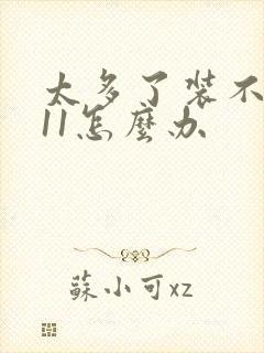 太多了装不下h11怎么办