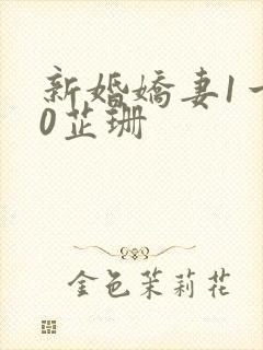 新婚娇妻1一40芷珊封面