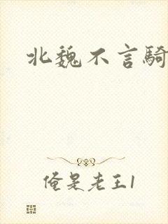 北魏不言骑