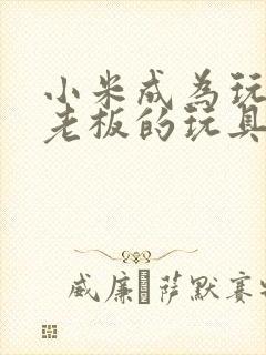 小米成为玩具店老板的玩具