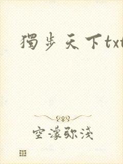 独步天下txt封面