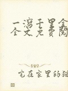 一泻千里金银花全文免费阅读在线