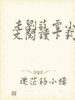 老刘苏雪小说全文阅读下载封面