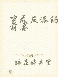 穿成反派的炮灰前妻