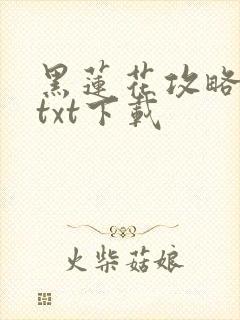 黑莲花攻略手册txt下载