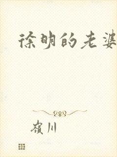 徐明的老婆封面