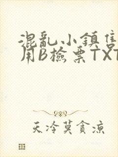 混乱小镇售票员用B检票TXT