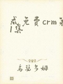 成免费crm第1集封面