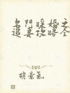 名门暖婚之权爷追妻攻略全文免费阅读