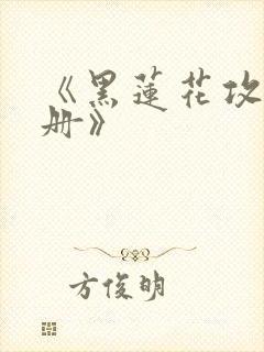 《黑莲花攻略手册》封面