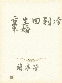 重生回到冷战前军婚