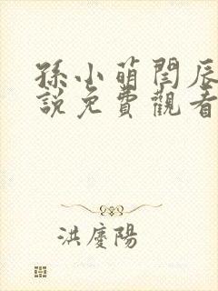 孙小萌闫辰的小说免费观看