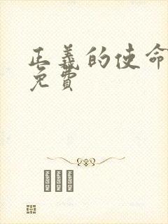 正义的使命全文免费