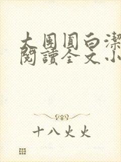 大团圆白洁免费阅读全文小说