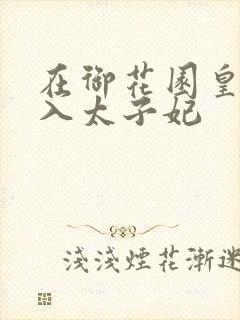 在御花园皇上进入太子妃封面