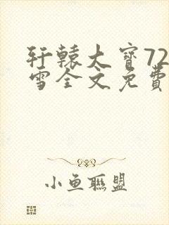 轩辕大宝720雪全文免费阅读封面