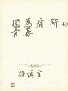 因为痛 所以叫青春