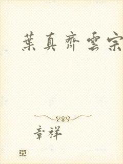 叶真齐云宗免费封面