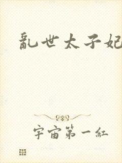 乱世太子妃封面