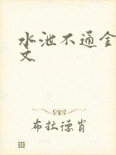 水泄不通金银原文