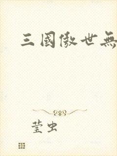 三国傲世无双封面