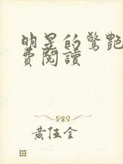 明星的惊艳史免费阅读