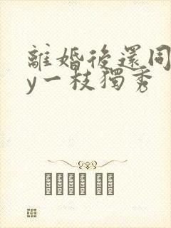 离婚后还同居by一枝独秀