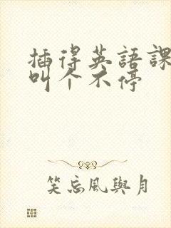 插得英语课代表叫个不停封面