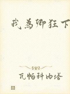 我为卿狂下载封面