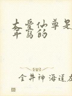 大爱仙尊是哪一年写的封面