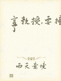 言教授,要撞坏了