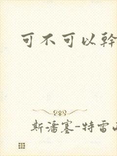 可不可以干湿你