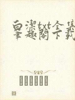 白洁txt全集笔趣阁下载