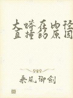 大蟒在内径横冲直撞的原因