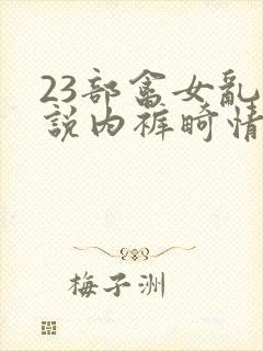 23部禽女乱小说内裤畸情视频封面